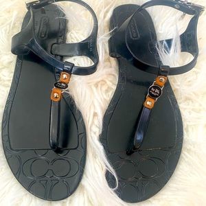 Coach t-strap sandal